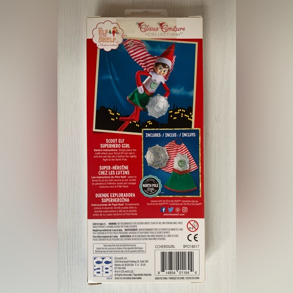 The Elf on the Shelf Scout Elf Superhero Girl Outfit - Picture 2 of 2
